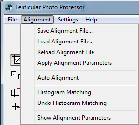 Alignment Menu